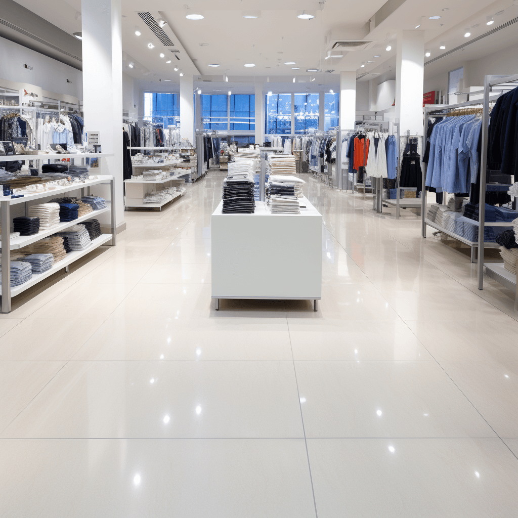 clean retail store floor in kamloops