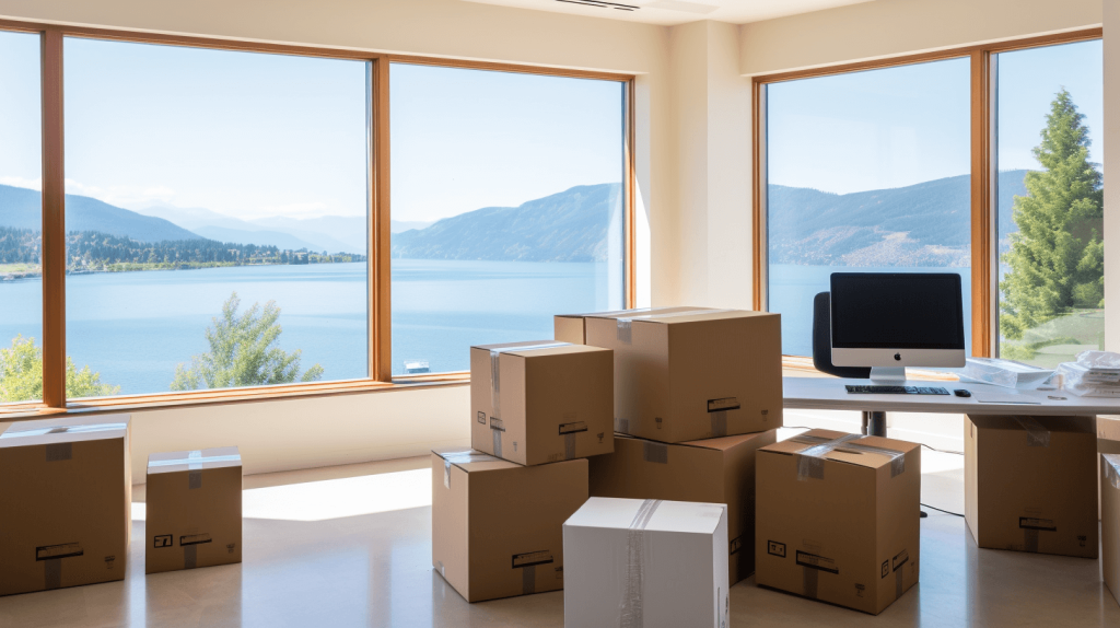clean office space with tenants moving out